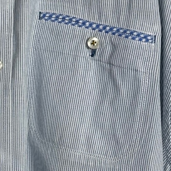 Tommy Bahama Island Modern Fit button front shirt, contrast trim, XXL - Picture 3 of 14